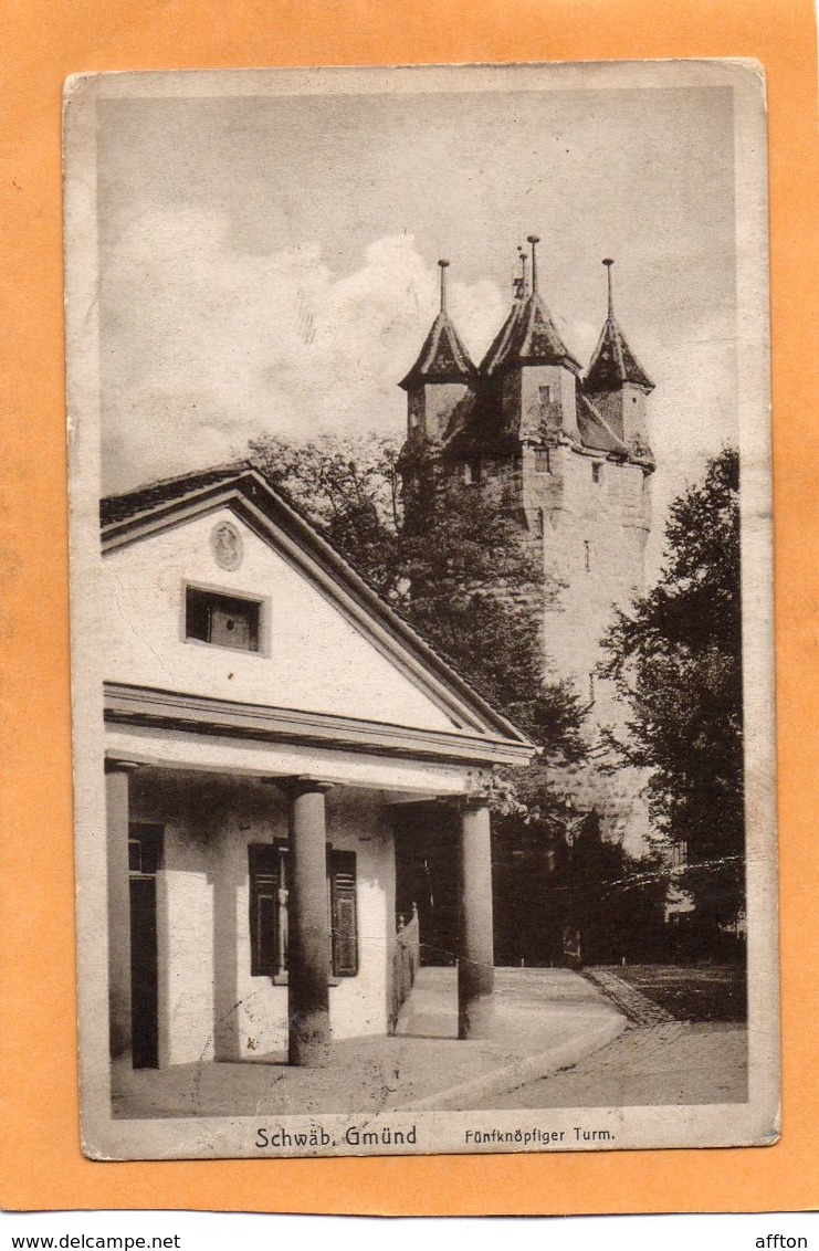 Schwabisch Gmund Germany 1910 Postcard - Schwaebisch Gmünd