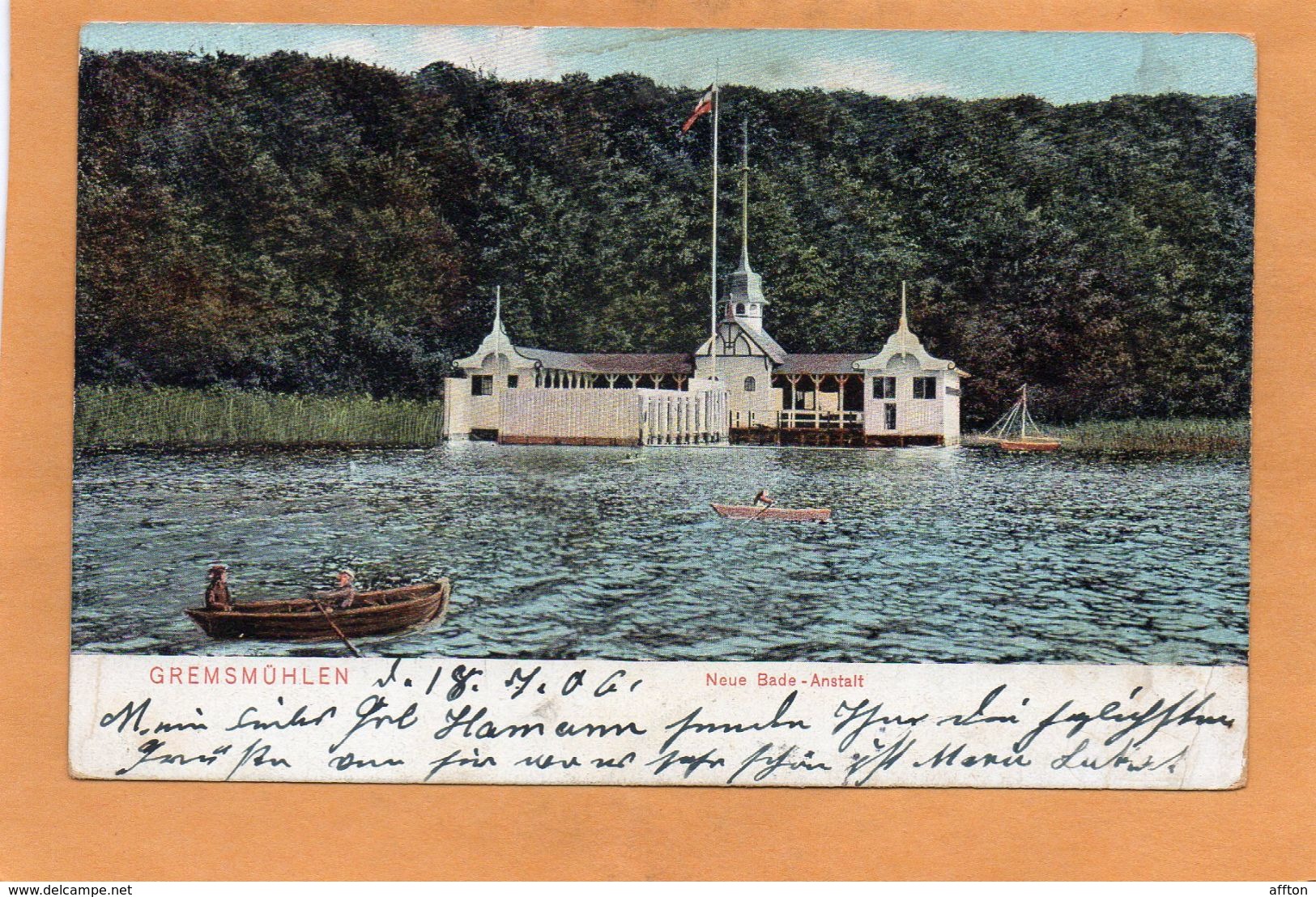 Gremsmuhlen Malente Germany 1906 Postcard - Malente-Gremsmuehlen