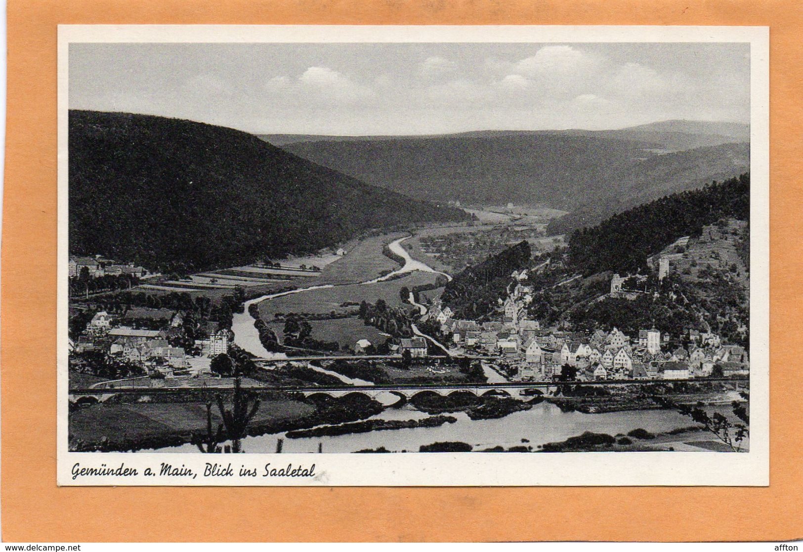 Gemunden A Main Germany 1940 Postcard - Gemuenden