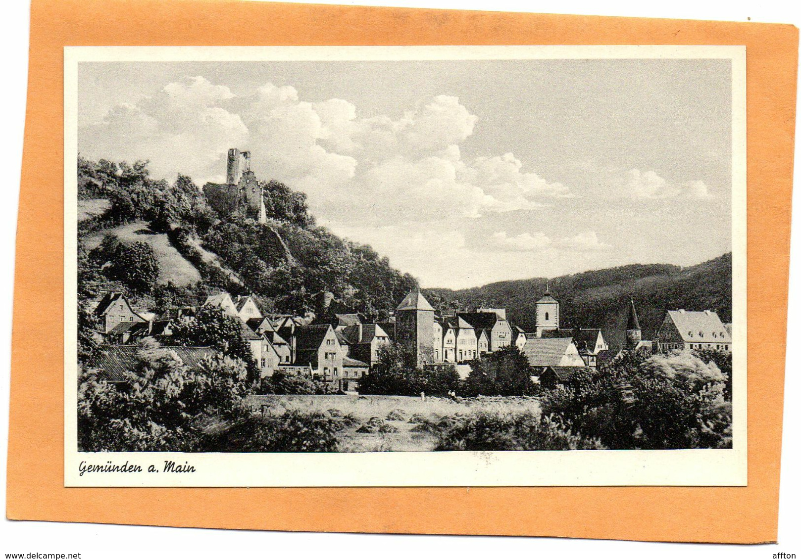 Gemunden A Main Germany 1940 Postcard - Gemünden