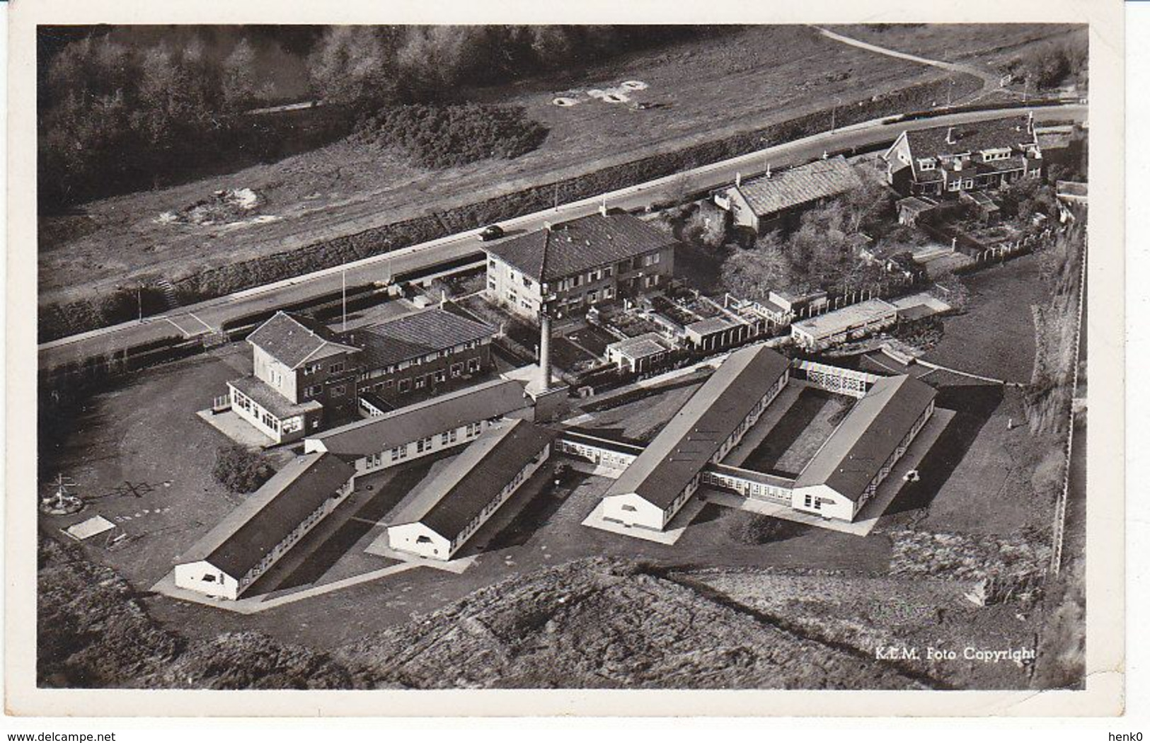 Hoek Van Holland Zeehospitium Sint Jozef KLM Luchtfoto No. 42179 B927 - Hoek Van Holland