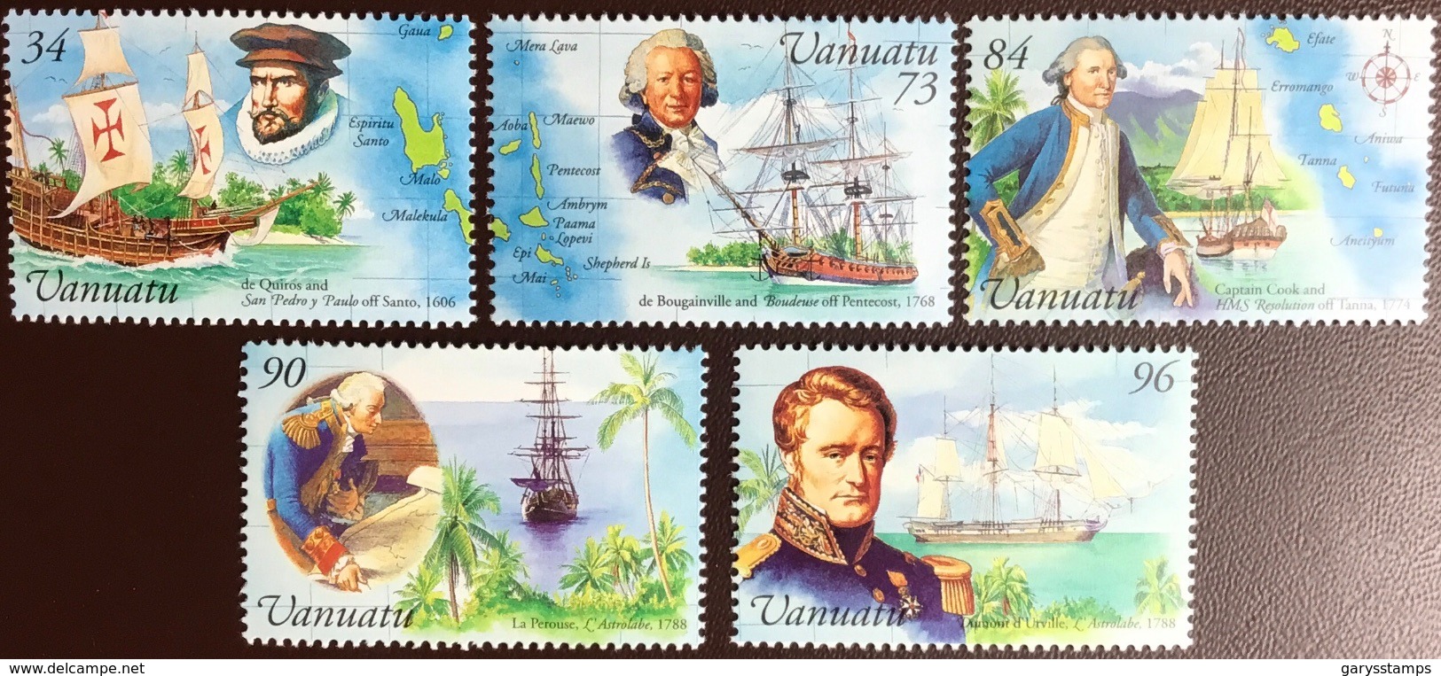 Vanuatu 1999 Early Explorers MNH - Vanuatu (1980-...)