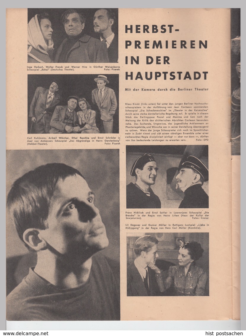 (D304) "Theater Der Zeit", Blätter Für Bühne,Film U.Musik 1945-48 (2 S. Fehlen) - Sonstige & Ohne Zuordnung