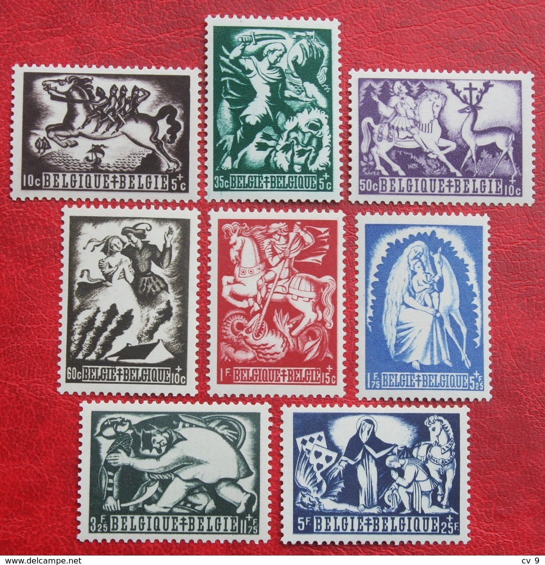 Legende Légendes Belges Tuberculose Zegels Complete Set 1944 OBP 653-660 (Mi 673-680) POSTFRIS / MNH ** BELGIE BELGIUM - Unused Stamps