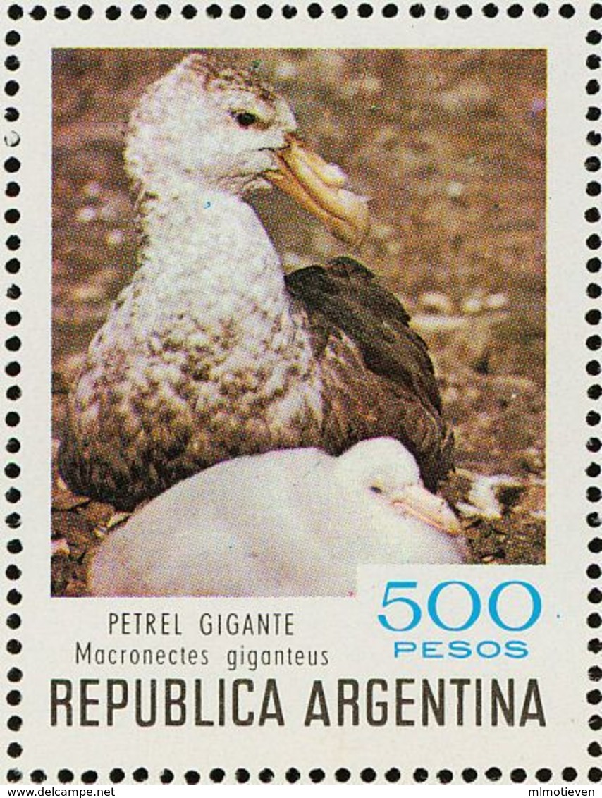 MDB-BK2-398 MINT ¤ ARGENTINA 1980 8w In Serie ¤ OISEAUX - BIRDS - PAJAROS - VOGELS - VÖGEL - - Pingouins & Manchots