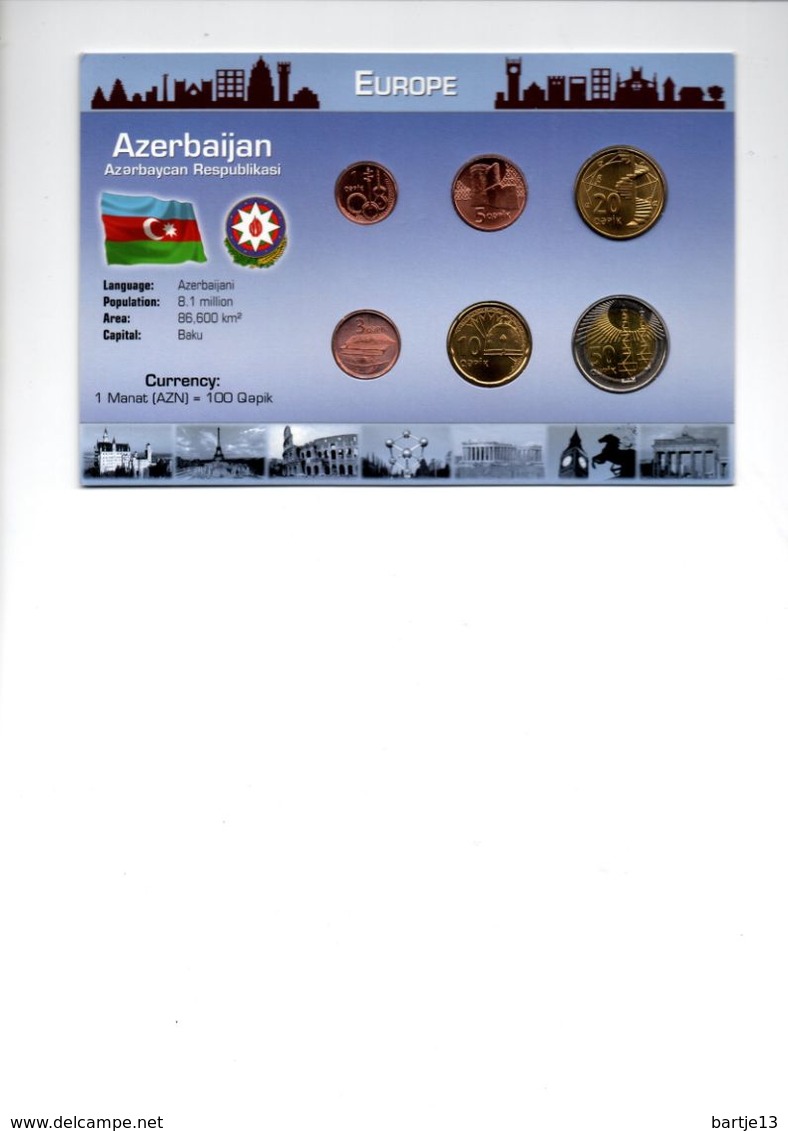 AZERBEIDZJAN TYPE COIN SET 6 PCS. - Azerbaïjan