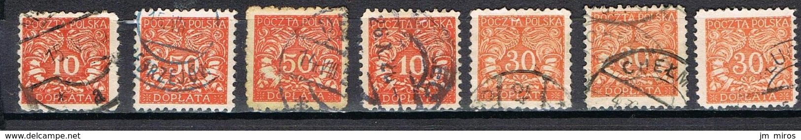 POLOGNE TAXE 16-18-19 - Postage Due