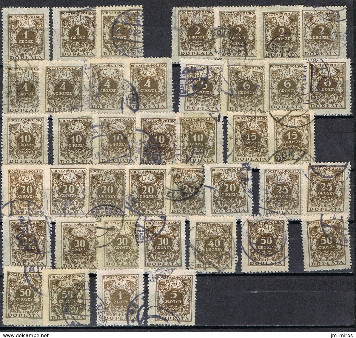 POLOGNE TAXE 65-79 - Postage Due