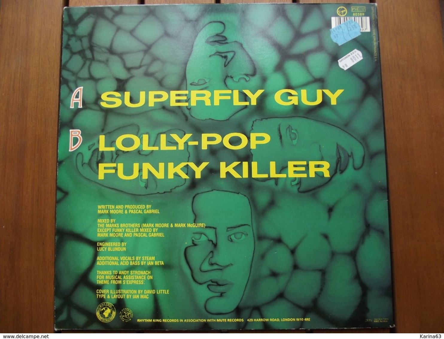 S'Express ‎– Superfly Guy - 1988 - 45 Rpm - Maxi-Single