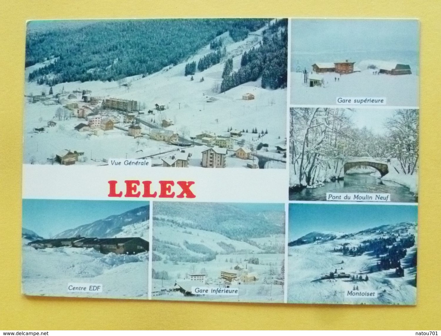 V11-01-ain-lelex- Multivues--vue Generale-gare Sup-et Inf-pont Montoiset-centre Edf-1986 - Hauteville-Lompnes