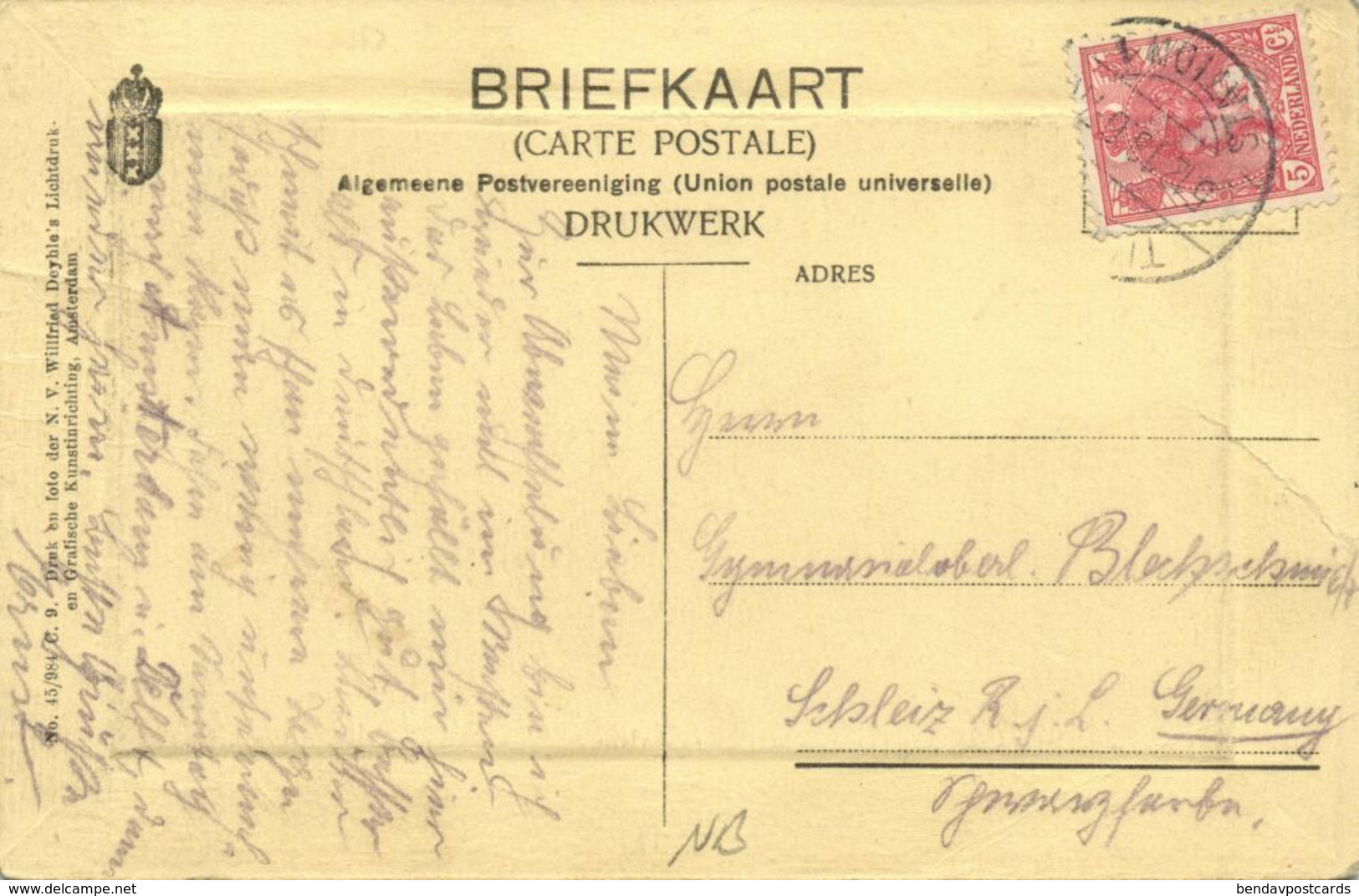 Nederland, TILBURG, Heuvelstraat Met Volk (1913) Ansichtkaart - Tilburg