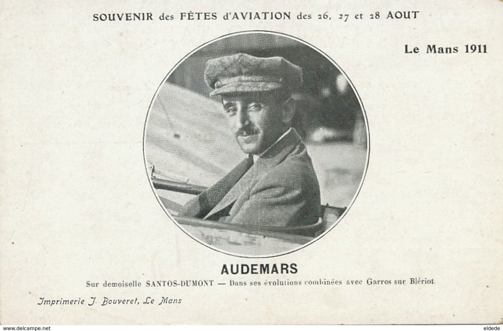 Edmond Audemars Né à Le Brassus Le Chenit Pilote Moto Avion . Cyclisme . - Le Chenit