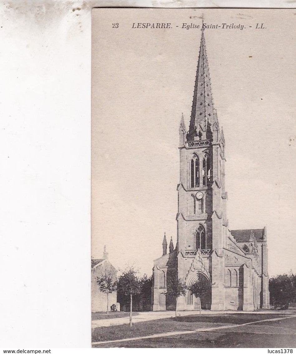 36 / LE PIN / L EGLISE / ANIMEE 1908 - Lesparre Medoc