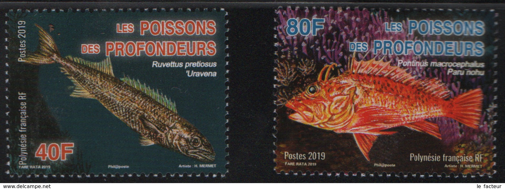 DA4  Polynésie ** 2019 Poissons Fishes - Unused Stamps