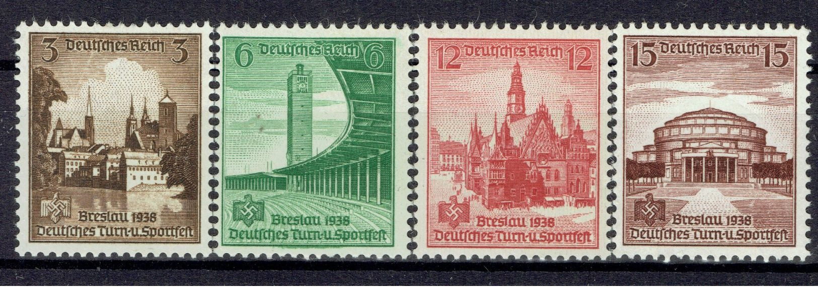 Deutsches Reich - Michel 665-668 Pfr.**/MNH - Ungebraucht