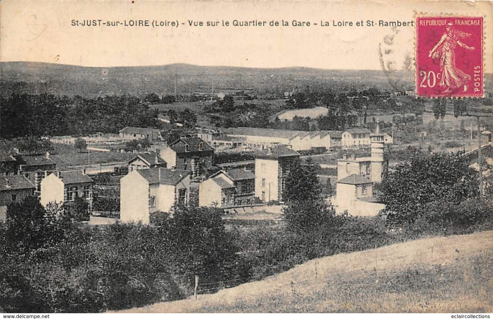 Saint Just Sur Loire     42       Vue Sur Le Quartier De La Gare       (voir Scan) - Andere & Zonder Classificatie