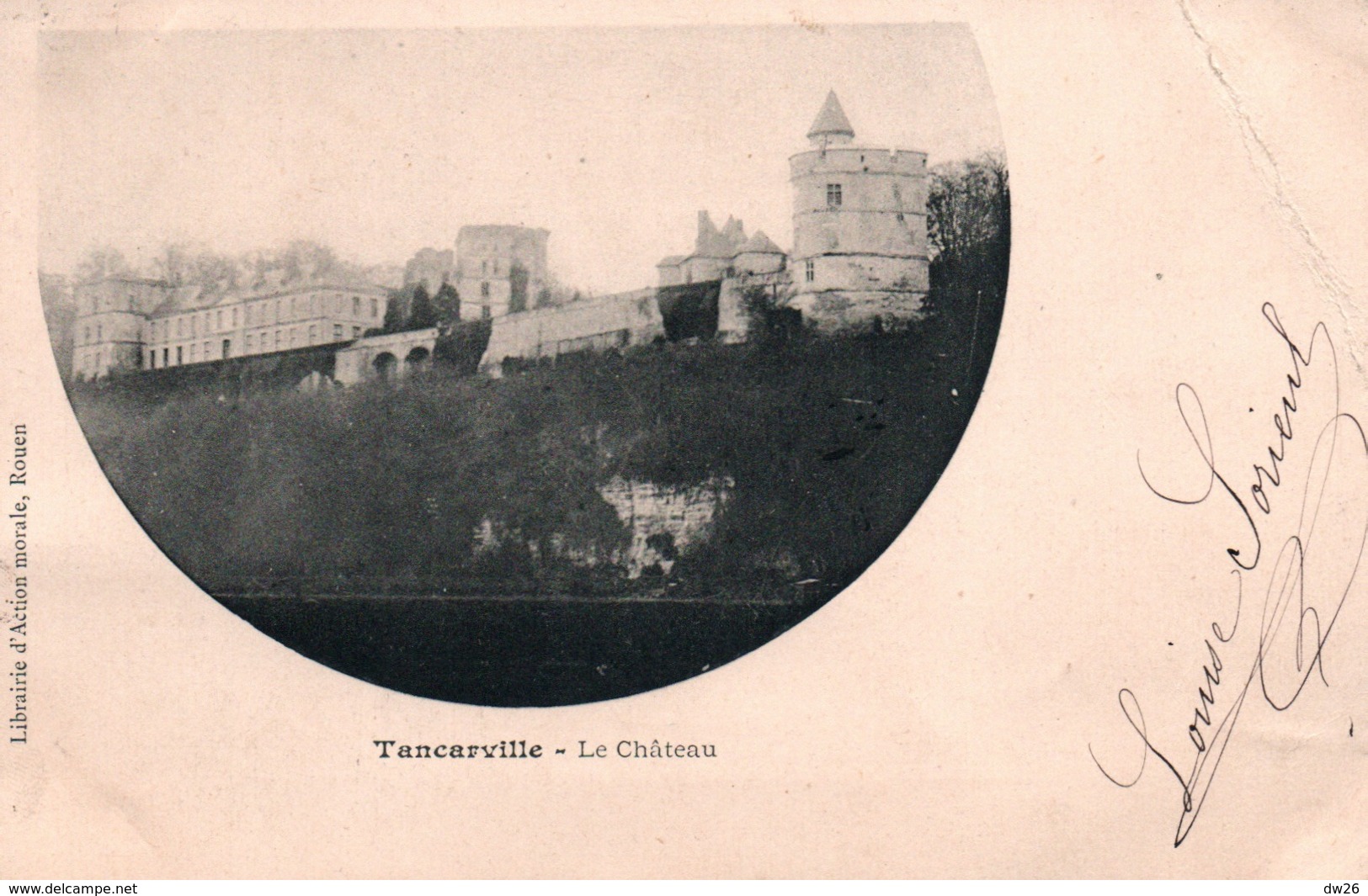 Tancarville (Seine-Maritime) Le Château - Librairie Action Morale - Carte Dos Simple - Tancarville