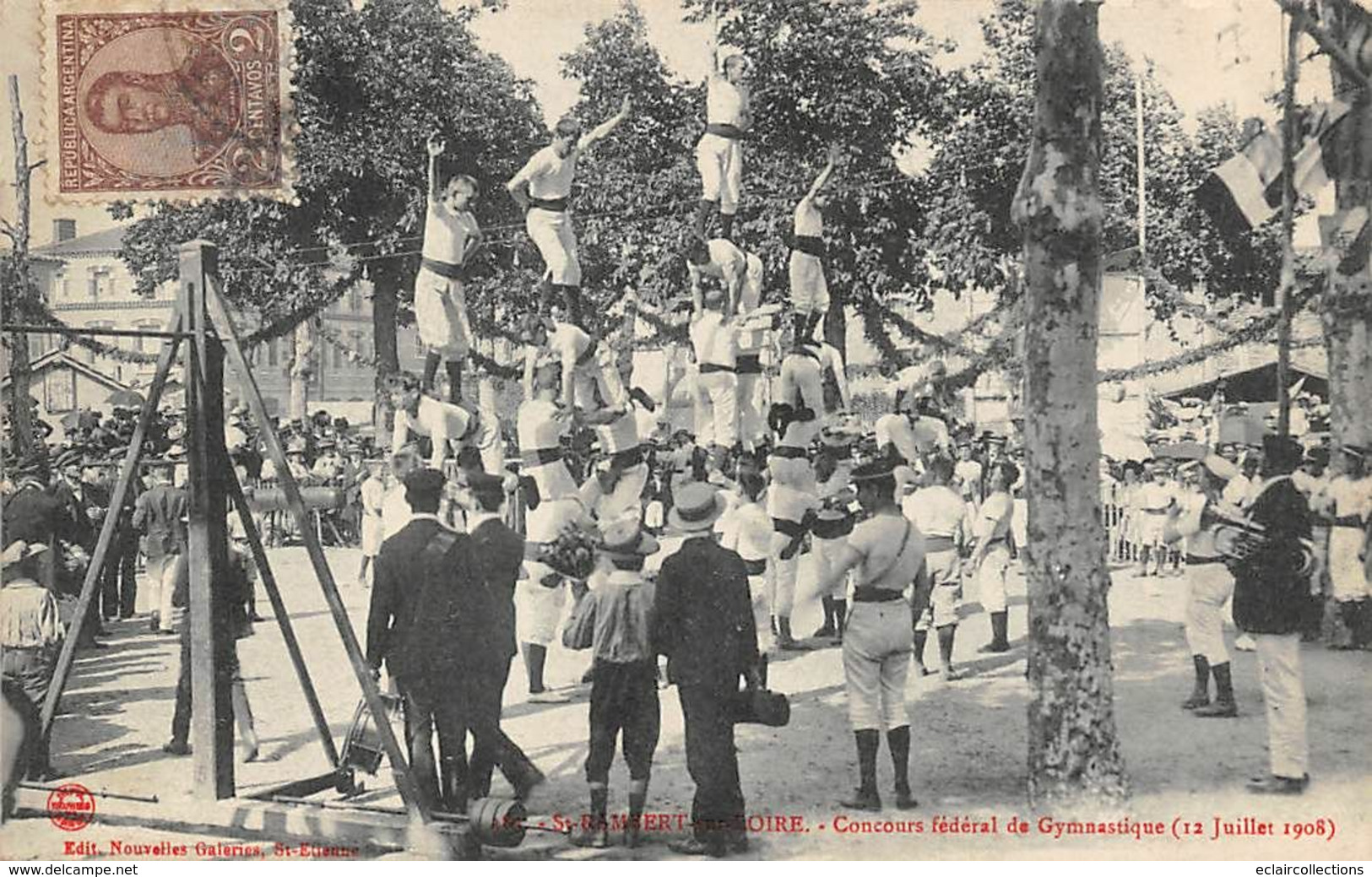 Saint Rambert Sur Loire         42        Concours De Gymnastique  1908     (voir Scan) - Sonstige & Ohne Zuordnung