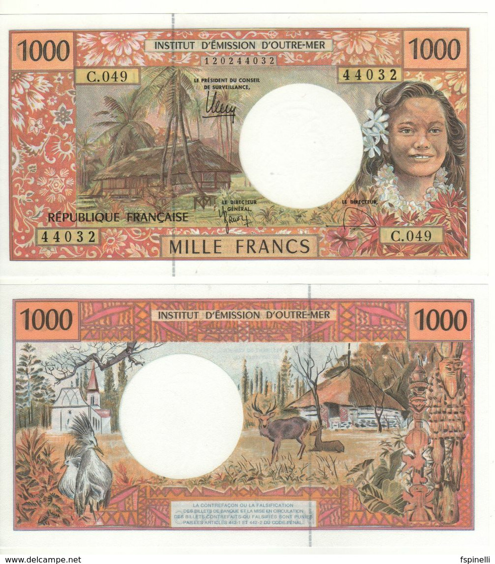 FRENCH PACIFIC TERRITORIES   Attractive 1'000 Francs   ND ( 1992 )  P 2k  UNC - Territorios Francés Del Pacífico (1992-...)