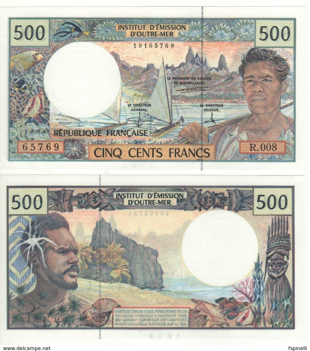 FRENCH PACIFIC TERRITORIES   Attractive 500 Francs   ND ( 1992 )  P 1c  UNC - Territoires Français Du Pacifique (1992-...)