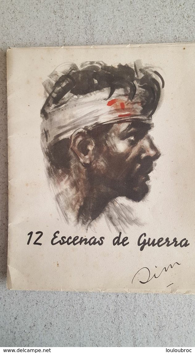 SIM (JOSE LUIS REY VILA SIM)  12 ESCENAS DE GUERRA / 12 SCENES DE GUERRE  ESTAMPES DE LA REVOLUTION COMPLET PARFAIT ETAT - Stampe & Incisioni