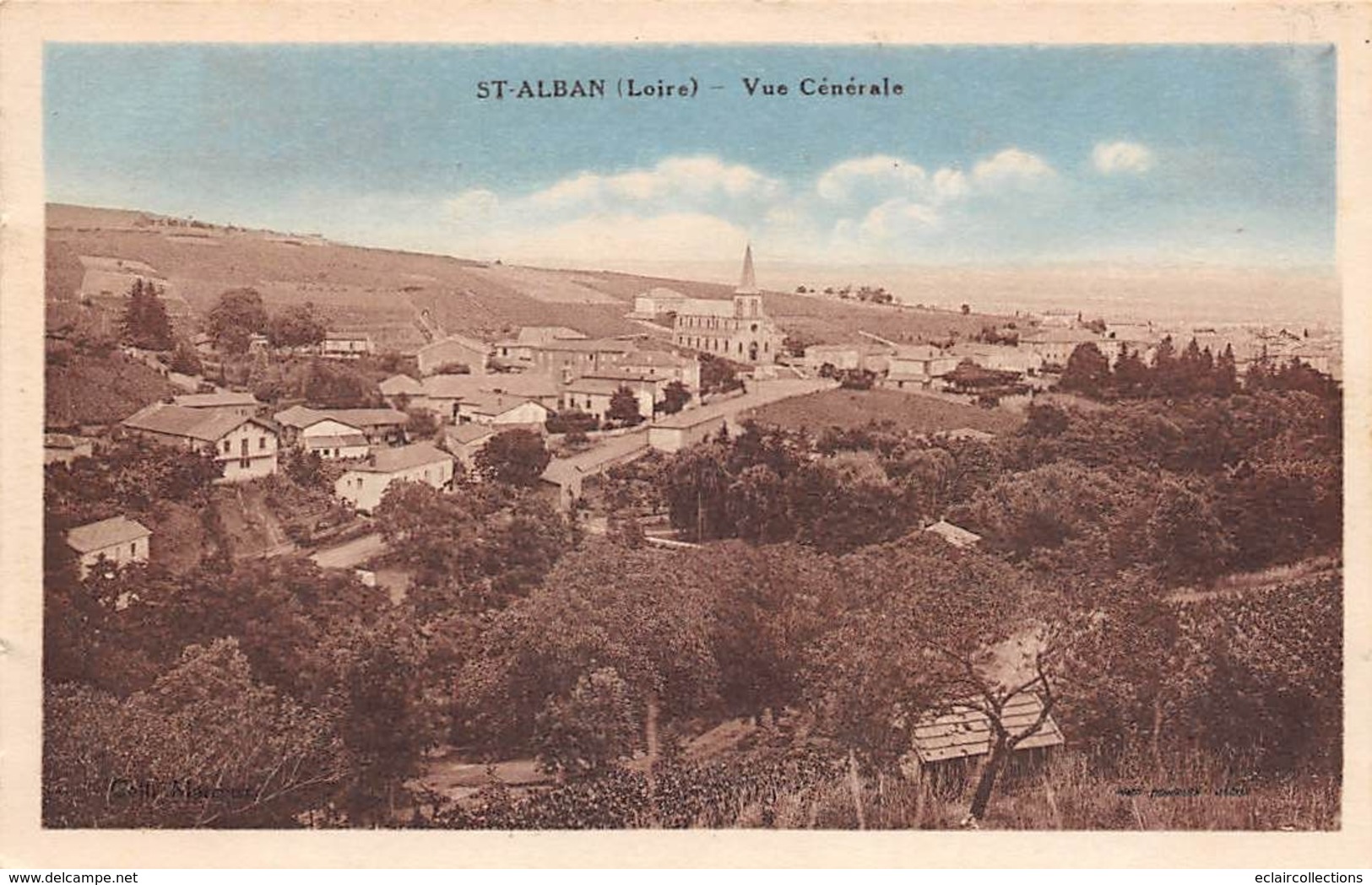 Saint Alban Les Eaux     42      Vue Générale         (voir Scan) - Andere & Zonder Classificatie