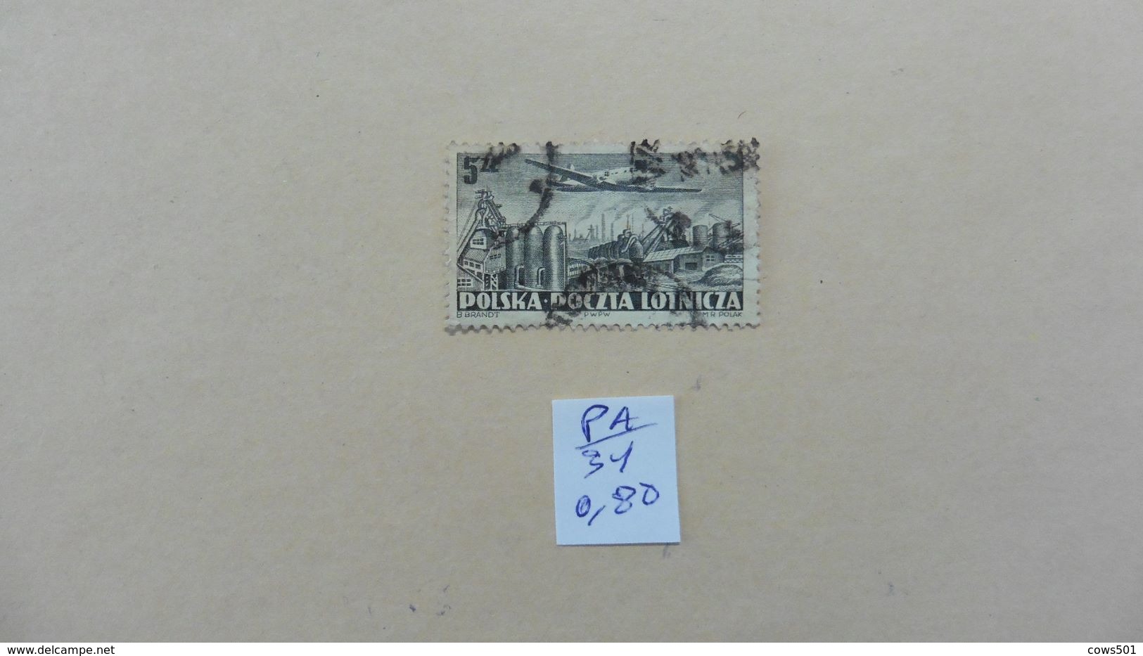 Europe > Pologne > Poste Aérienne :  Timbre N° 31 Oblitéré - Used Stamps