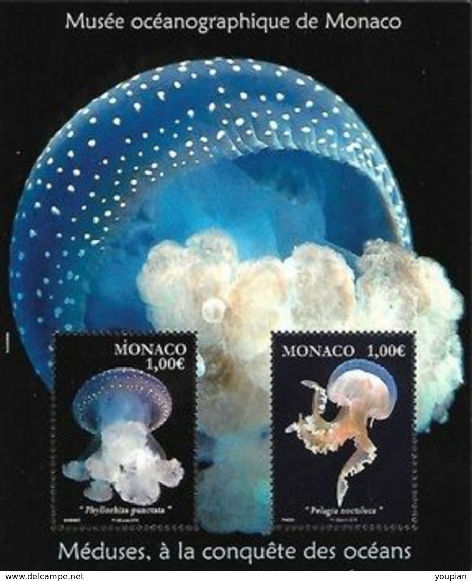 Monaco 2015,Jellyfish From The Aqua Museum, MNH S/S - Ungebraucht