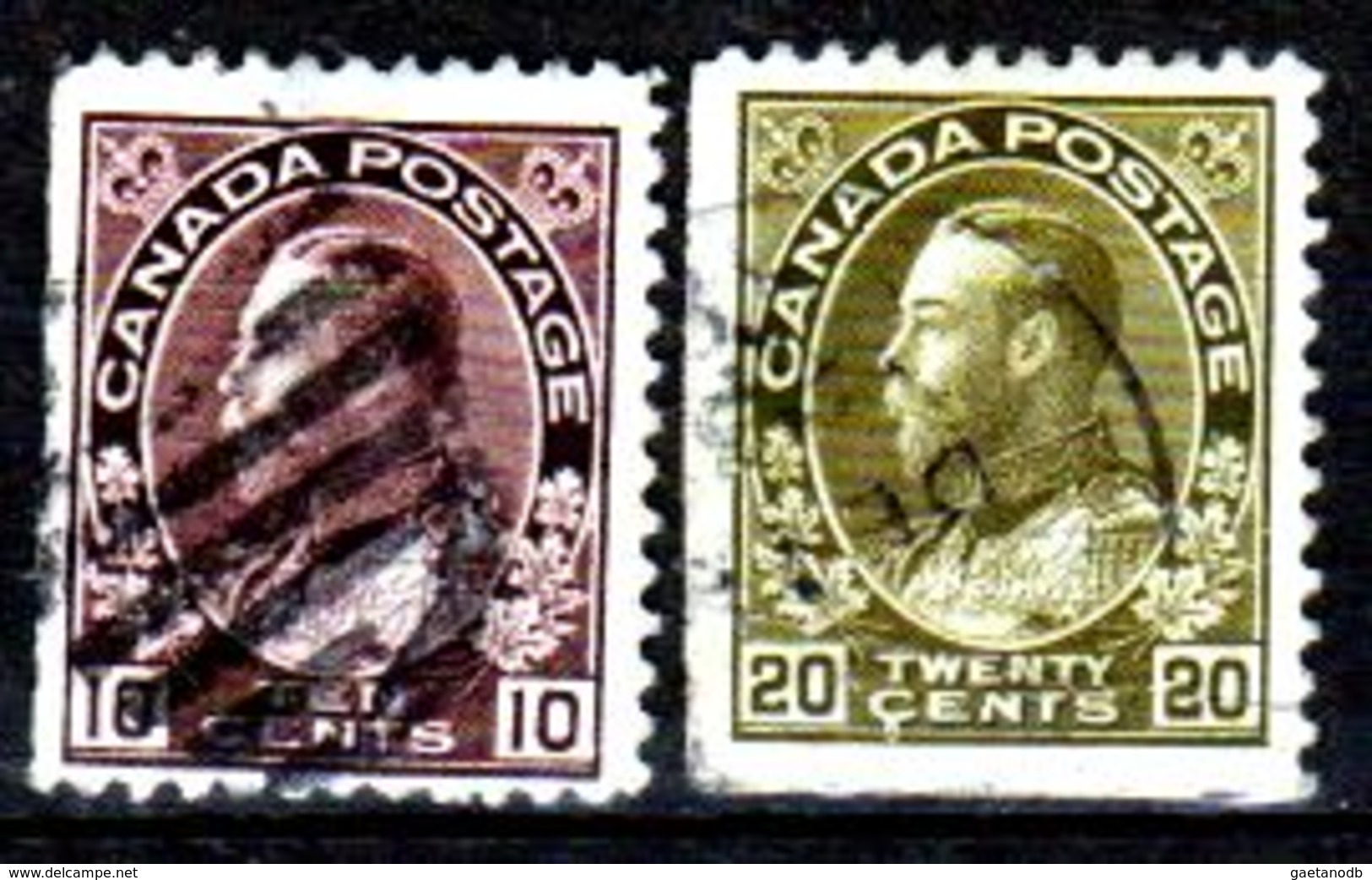 B241-Canada 1911-18 (o) Used - Senza Difetti Occulti - - Single Stamps
