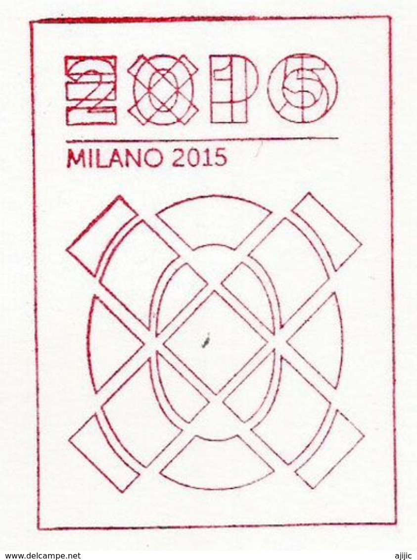 DJIBOUTI . EXPO UNIVERSELLE MILAN 2015, Lettre Du Pavillon DJIBOUTI (Gibuti), Adressée Andorra.  RARE - 2015 – Milán (Italia)