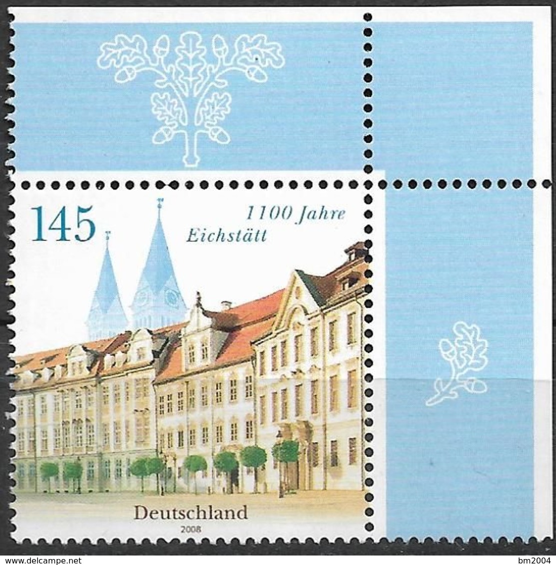 2008 Allem. Fed. Deutschland  Mi. 2638**MNH  1100 Jahre Eichstätt. - Unused Stamps