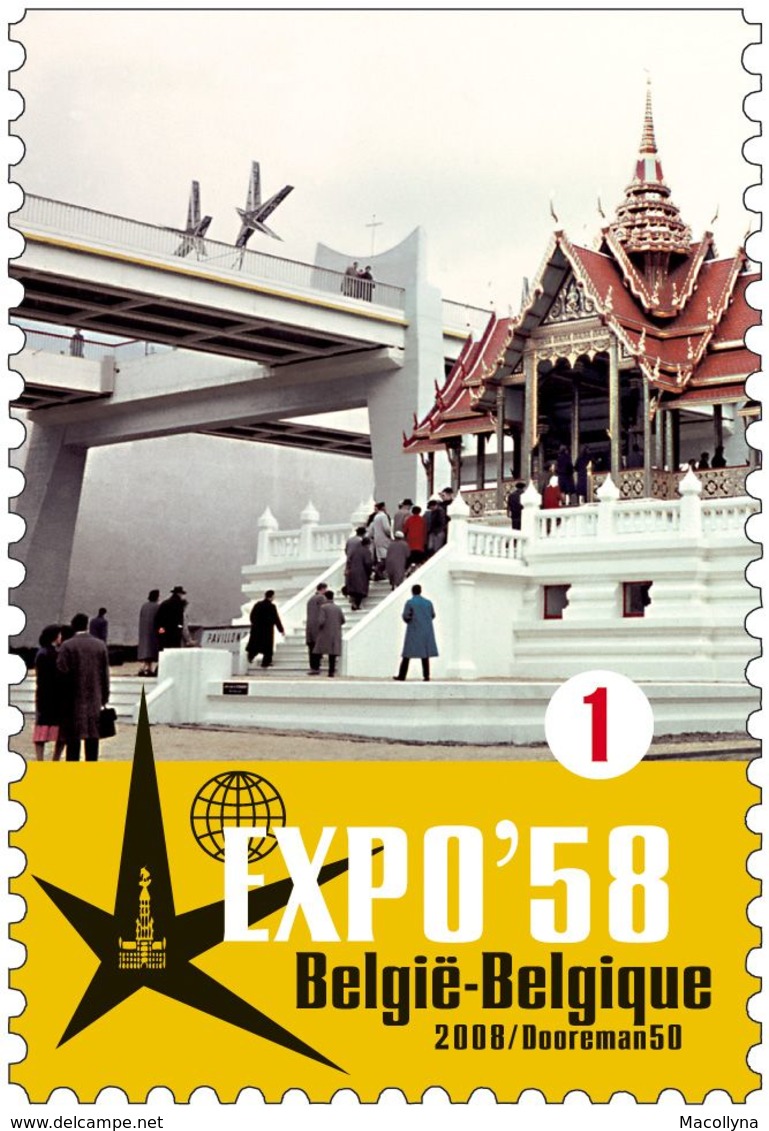 Blok 158** "Wereldtentoonstelling Te Brussel, Expo '58, Atomium"- Bloc 158** MNH 3804/08** - 1961-2001