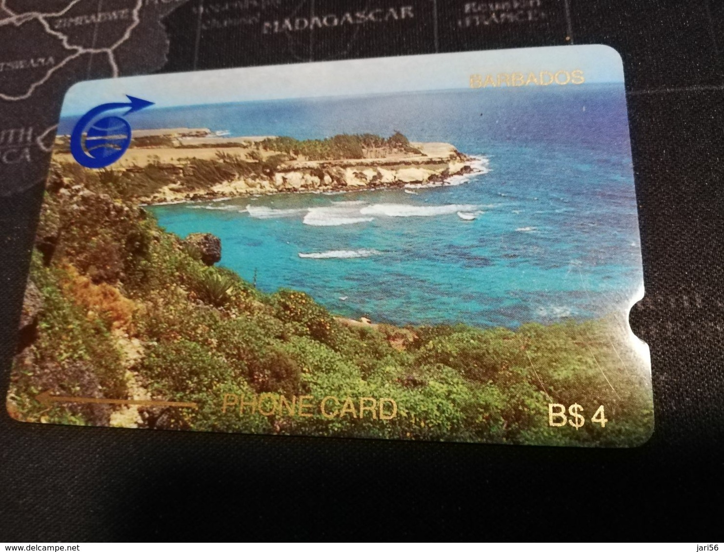 BARBADOS   $4- Gpt Magnetic     BAR-1A 1CBDA   COASTLINE   MINT  Card  ** 2856** RR - Barbades