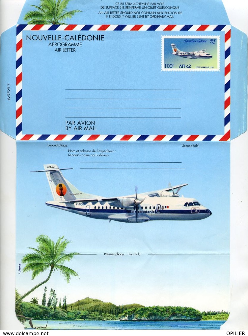 Aérogramme Avion AR42 1996 - Entiers Postaux