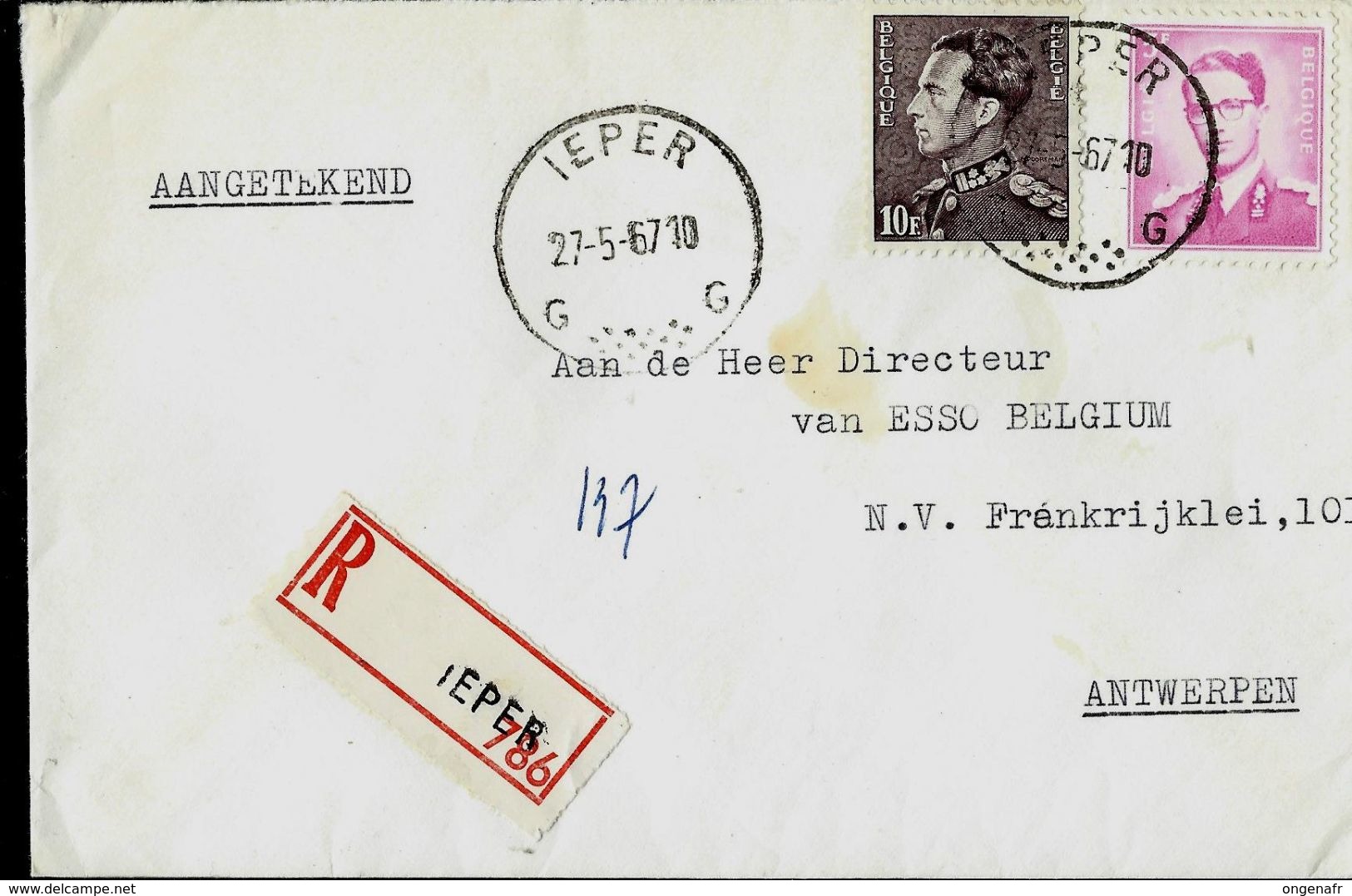 Doc. De IEPER  - G G - Du 27/05/67 En Rec. ( E ) - Rural Post