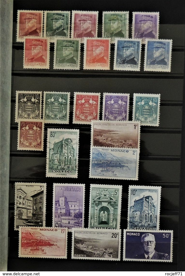 08 - 20 / Belle Collection De Monaco 1939 - 1958 En * - MH - Cote 300 Euros -  16 Scans - Colecciones (en álbumes)