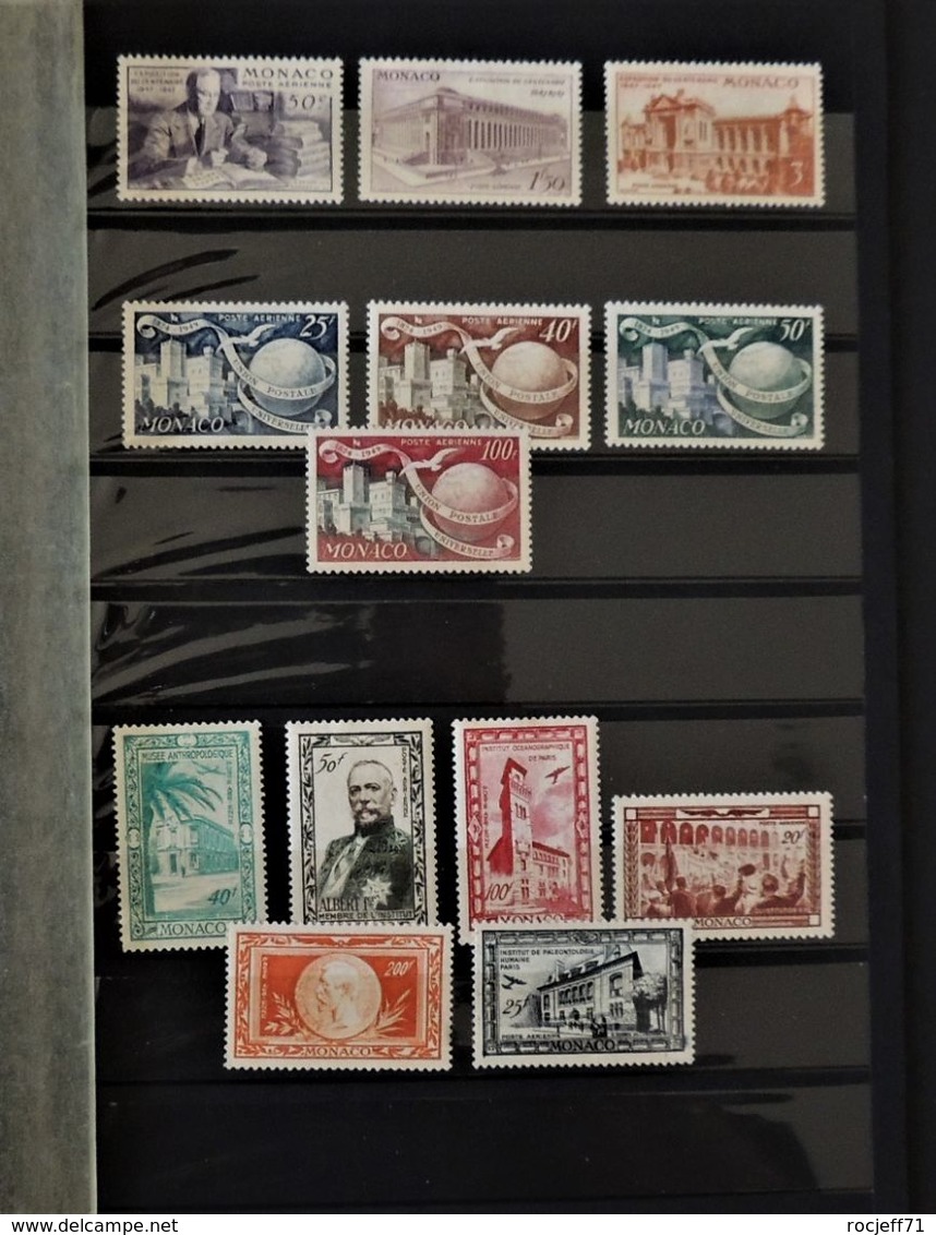 08 - 20 / Belle collection de Monaco 1939 - 1958 en * - MH - Cote 300 euros -  16 scans