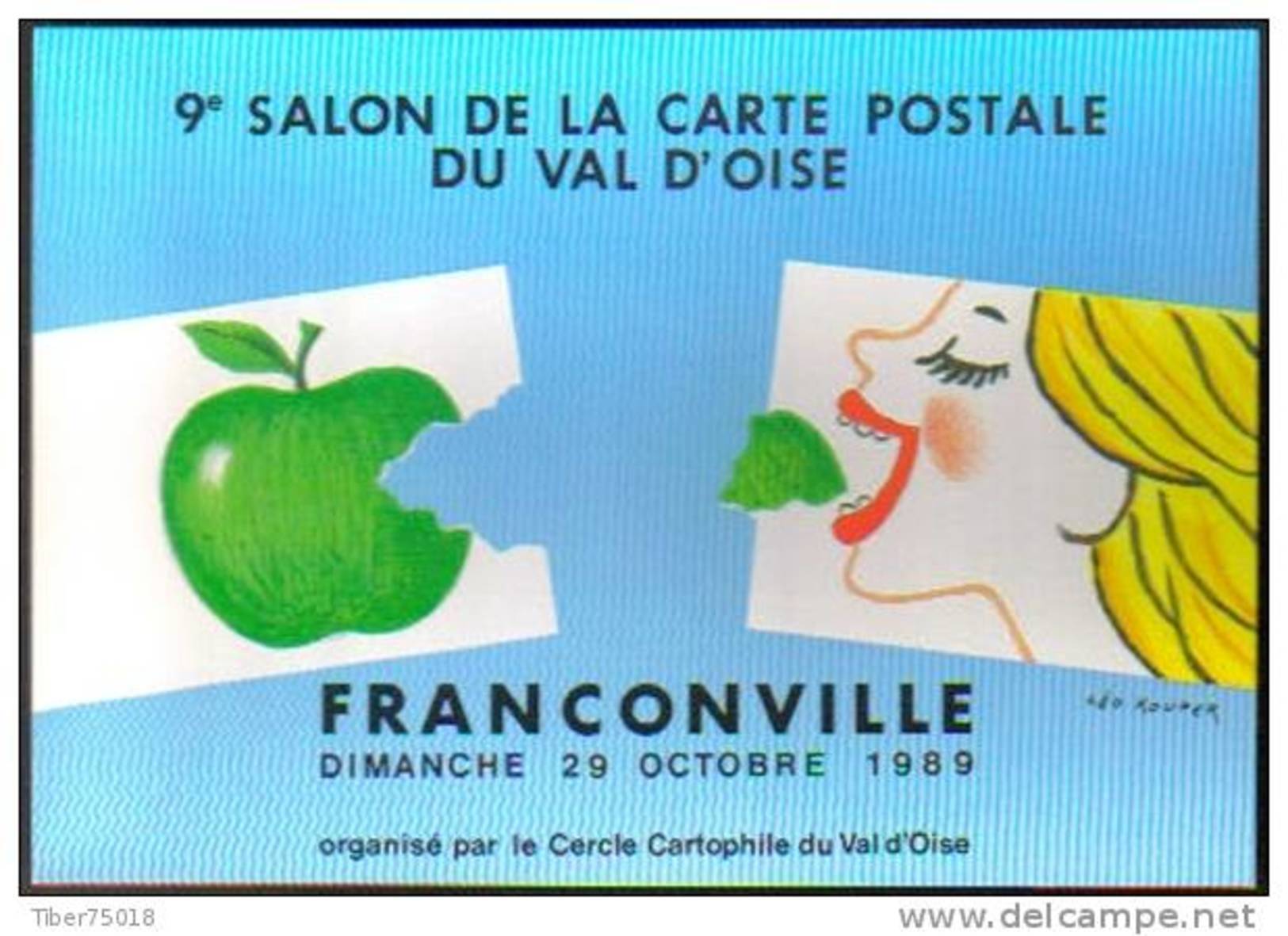 Carte Postale : 9e Salon De La Carte Postale Du Val D'Oise - Franconville - Illustration Léo Kouper (1989) - Kouper