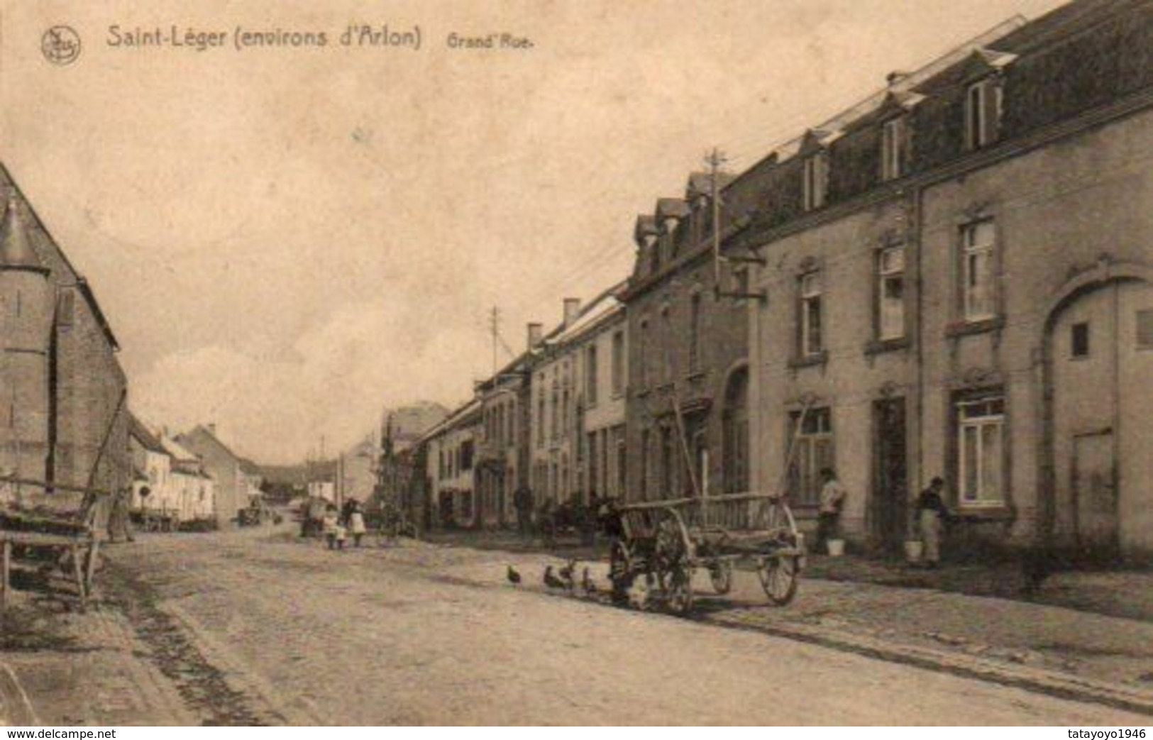 Saint Léger (environs D'arlon Grand'rue  Circulé  En 1928 - Saint-Léger