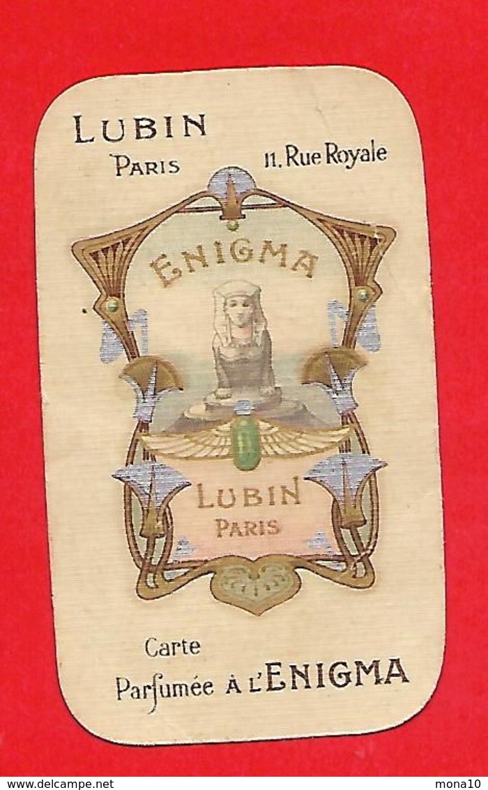 Carte Parfumée Ancienne - Lubin ; Parfumée à L'Enigma - Antiguas (hasta 1960)