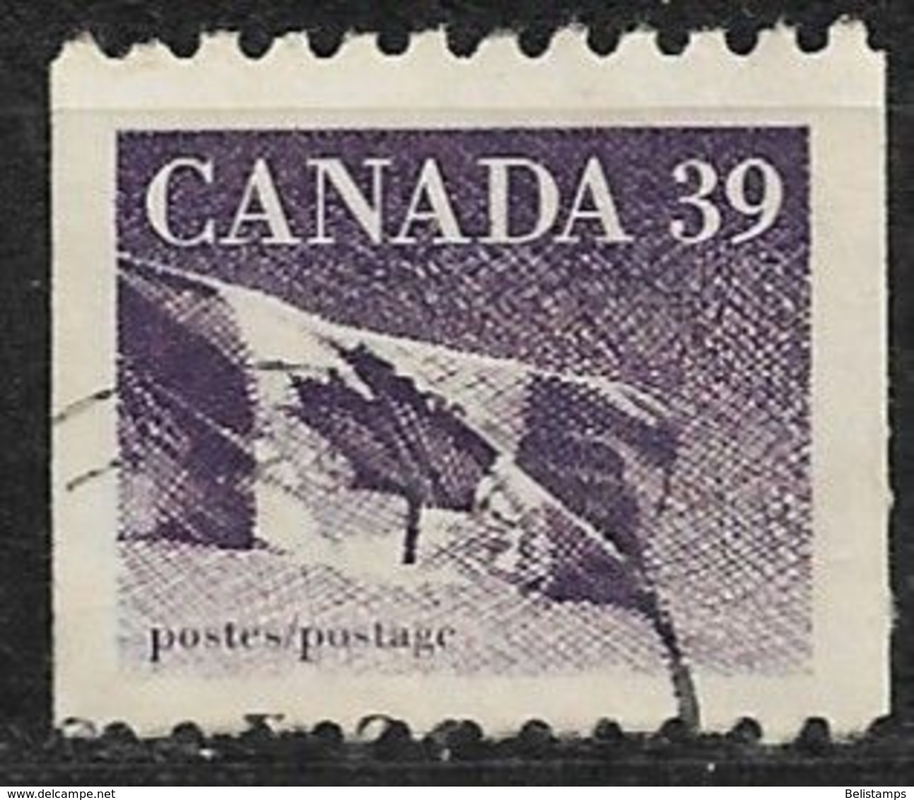 Canada 1990. Scott #1194B (U) Canadian Flag - Coil Stamps