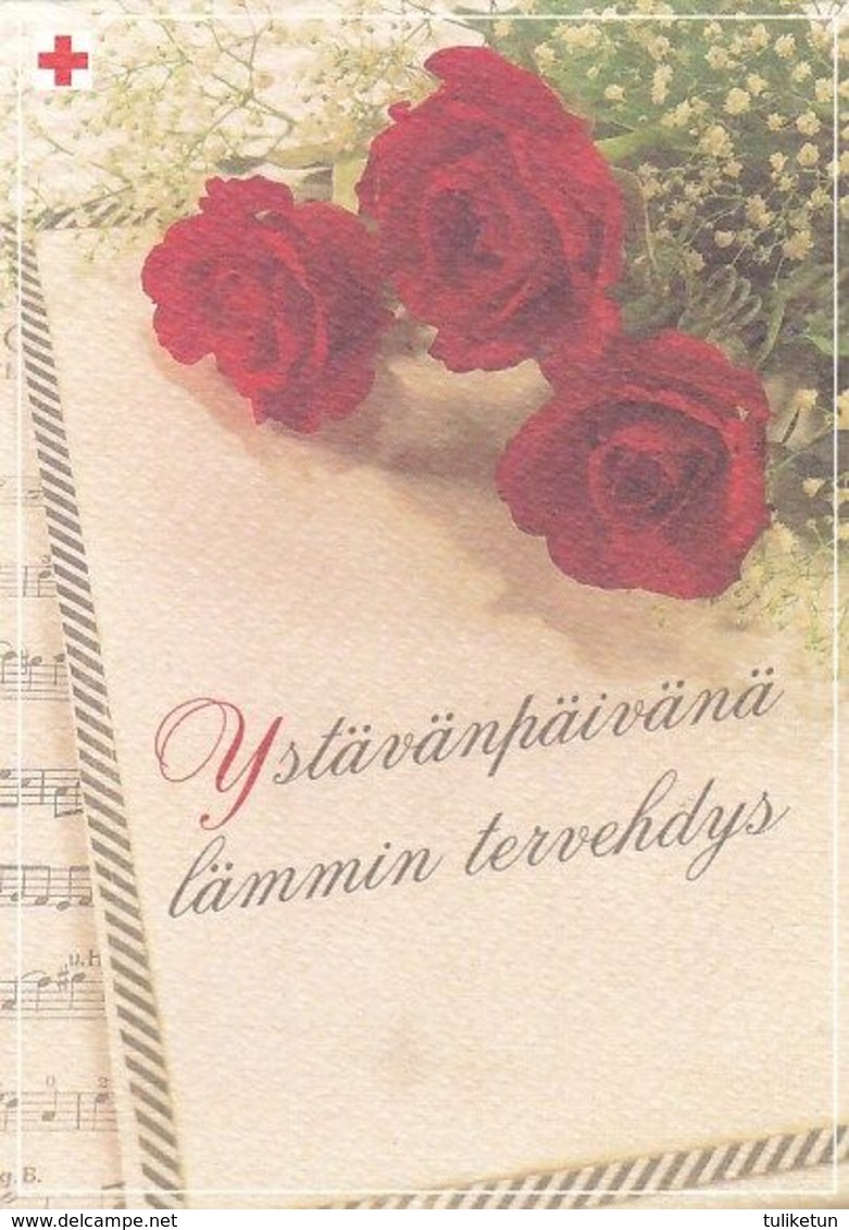 Postal Stationery - Flowers - Roses - Red Cross 2004 - Suomi Finland - Postage Paid - Ganzsachen