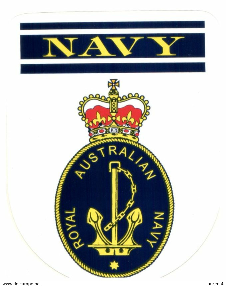 (G 25) Stickers / Autocollant - Australian RAN (Navy) HMAS Naval Review + Navy (2 Stickers) - Autres & Non Classés