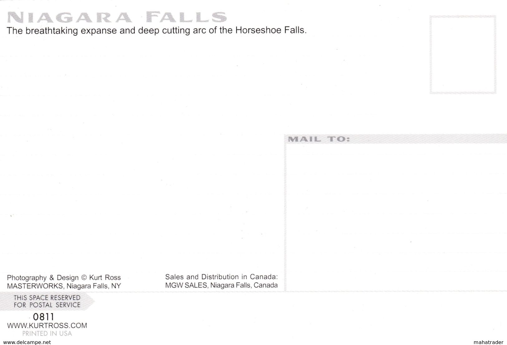 USA - Niagara Falls - Horseshoe Falls - Aerial View - Other & Unclassified