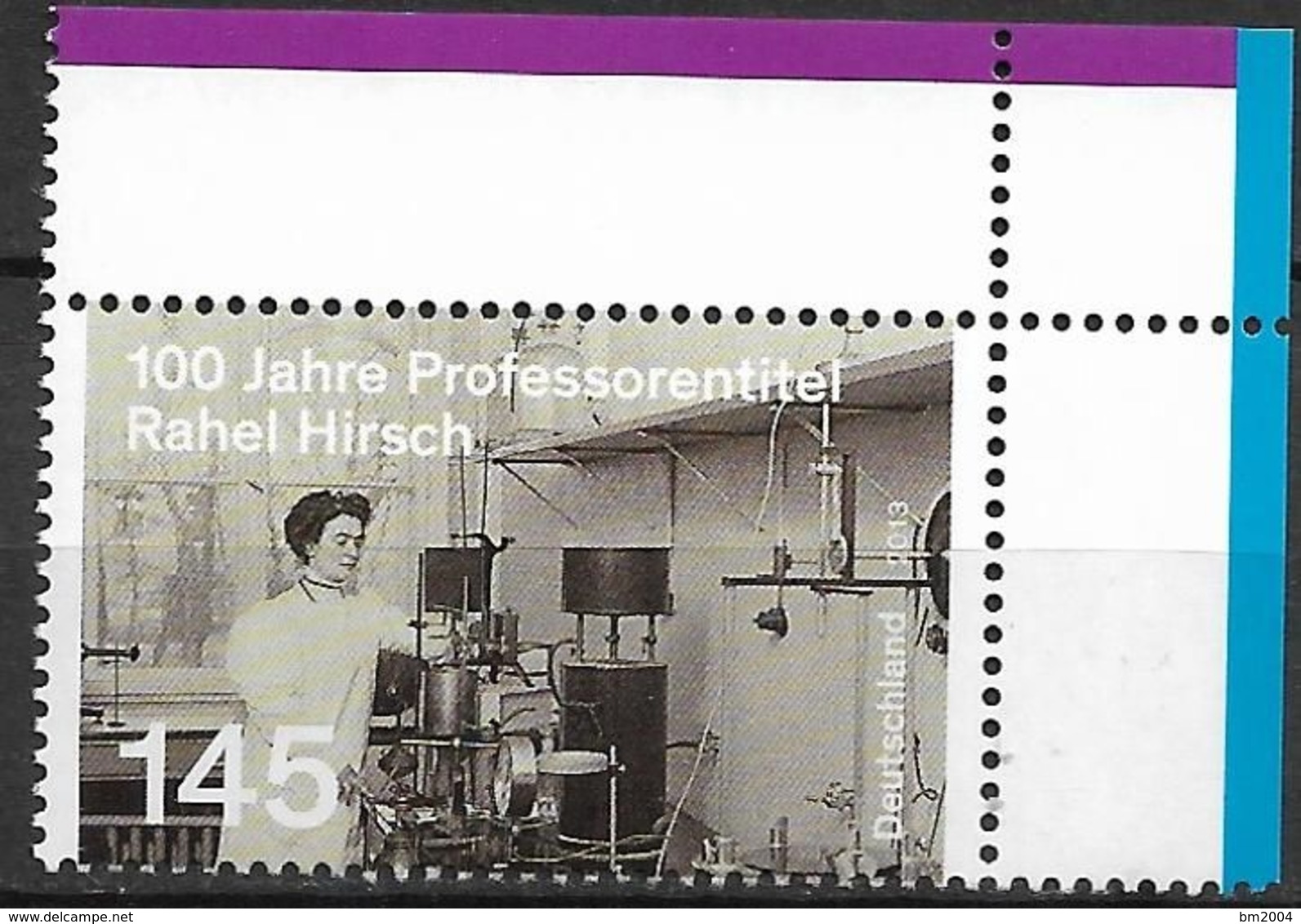 2013 Allem. Fed. Deutschland Germany Mi. 3038**MNH  EOR  100. Jahrestag Der Verleihung Des Professorentitels An Rahel Hi - Ungebraucht