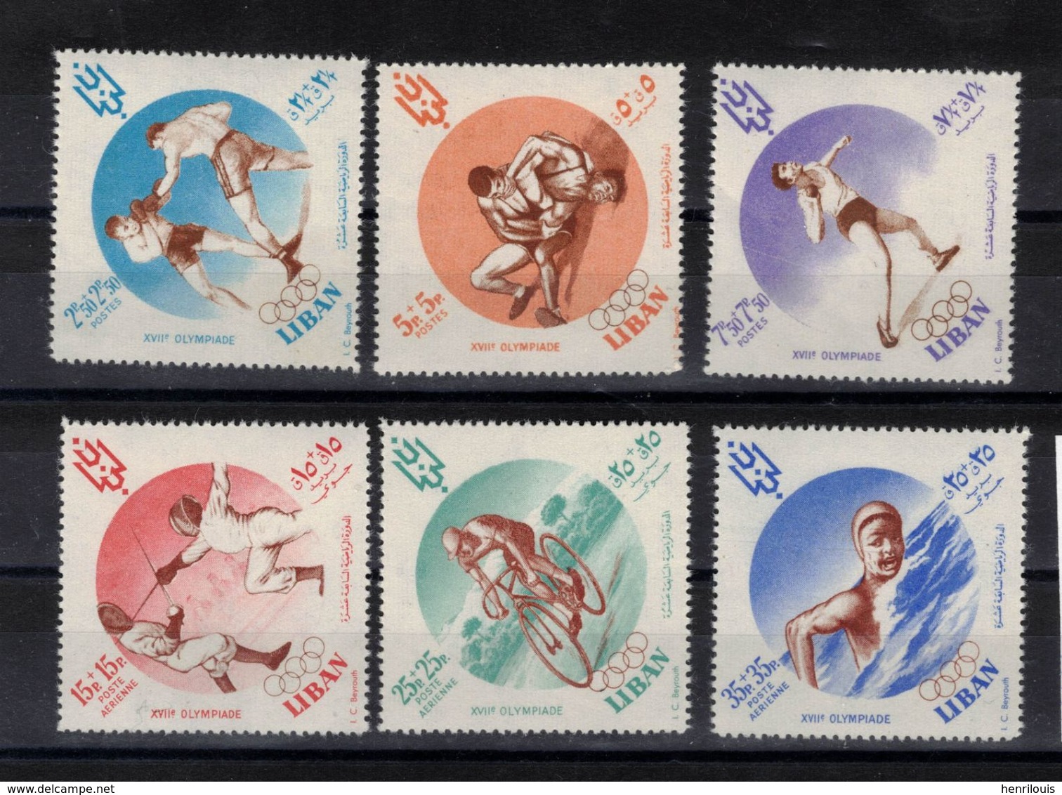 LIBAN  Timbres Neufs **  De  1961  ( Ref 1789) Sport - Jeux Olympiques Rome - Voir Descriptif - Libano