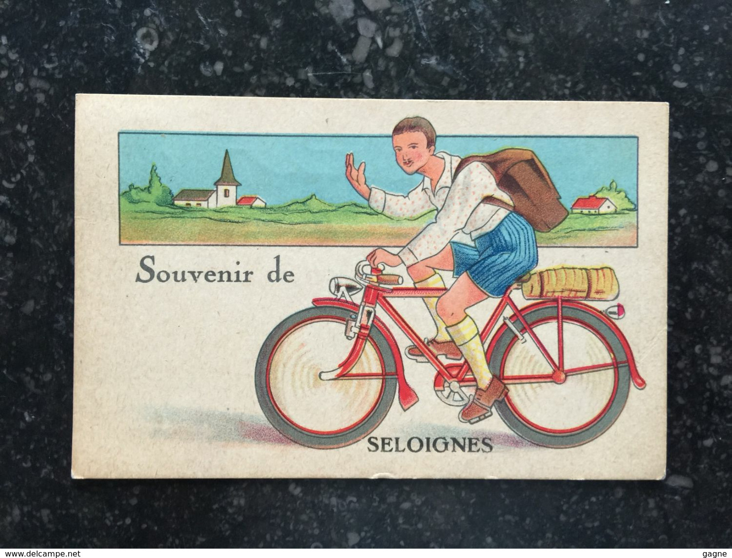 20AB  Souvenir De Seloignes Avec Griffe Postale Seloigne Monceau - Chimay