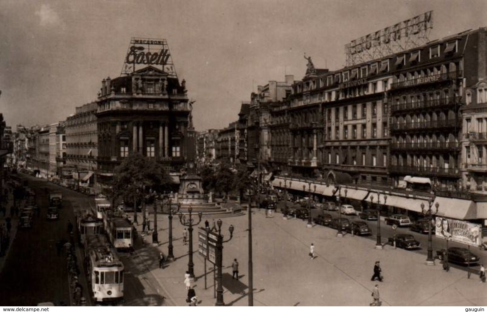 CPA - BRUXELLES - PLACE De BROUCKERE .... (tramways) - Edition , - Marktpleinen, Pleinen