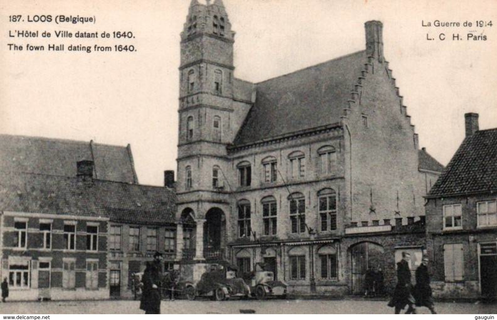 CPA - LOOS - HOTEL De VILLE ... Guerre 14/15 - Edition L.C.H. - Non Classés