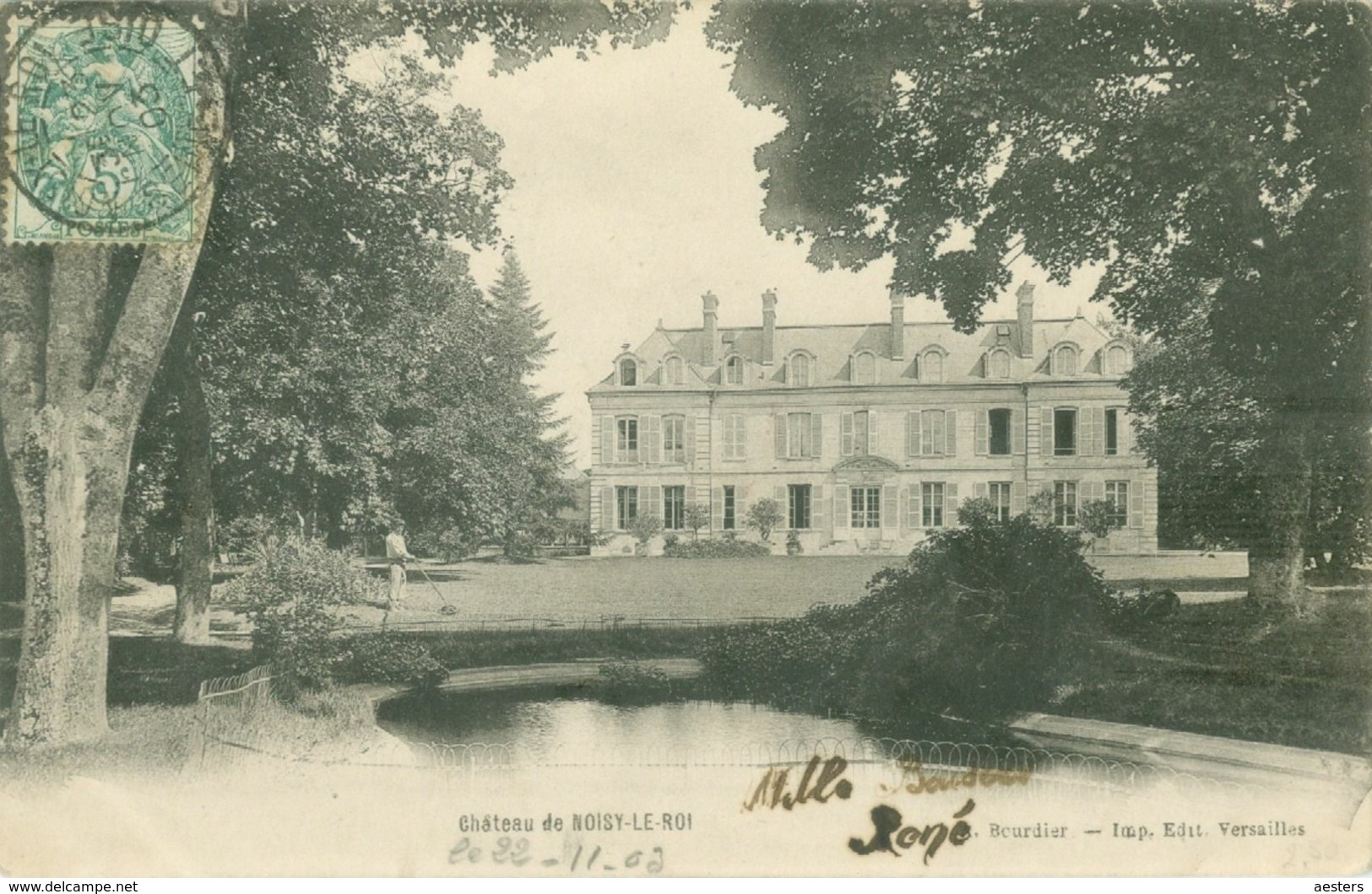 Noisy-le-Roi 1903; Le Château - Voyagé. (Bourdier - Versailles) - St. Nom La Breteche